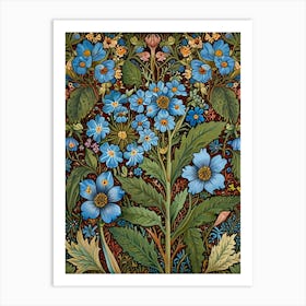 William Morris Forget Me Nots Art Print