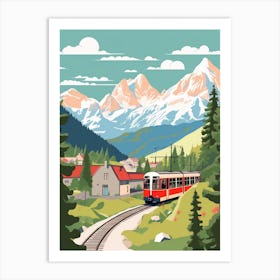 Austria 3 Travel Illustration Art Print