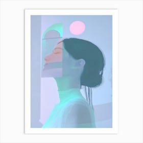 Abstract Portrait Of A Woman 16 Art Print