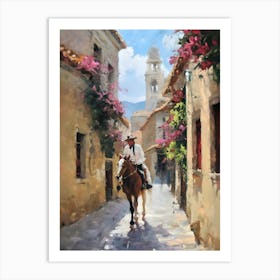 Man On Horseback 1 Art Print