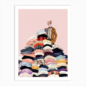 Pile Of Clothes 12 Art Print