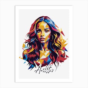 Anitta 02 Portrait Music WPAP Pop Art Art Print