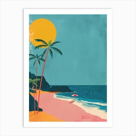 Beach Canvas Art Art Print