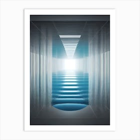 Tunnel - Tunnel Stock Videos & Royalty-Free Footage 1 Art Print