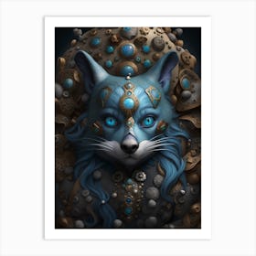 Blue Fox Art Print