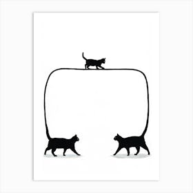 3 Cats 1 Art Print