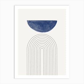 Blue Balance Art Print