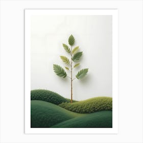 Tree In A Field Art Print