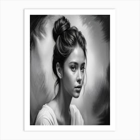 Portrait Of A Young Woman Art Print