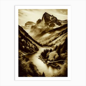 Sepia 14 Art Print