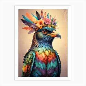 Colorful Bird 4 Art Print