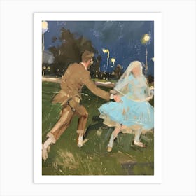 Dancers At Night Art Print