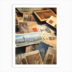 Postage Stamps 5 Art Print