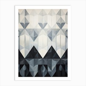 Water Geometric Abstract 9 Art Print