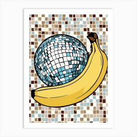 Disco Ball And Banana 2 Art Print