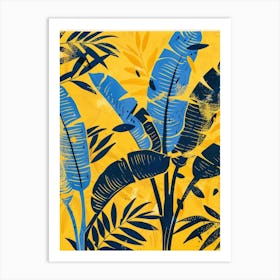 Banana Leaves Canvas Print Art Print