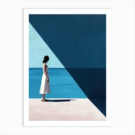 'Blue' Minimalism Art Print