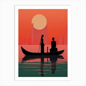 Maldives, Bold Outlines 2 Art Print