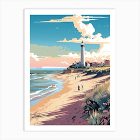 Lighthouse On The Beach 3 Art Print