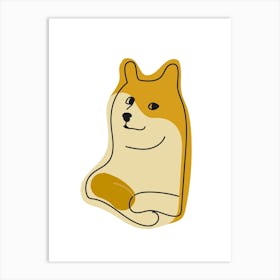 Doge Dog Meme Art Print