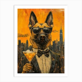 Whimsical Dogs 39 Art Print