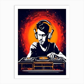 Dj man 1 Art Print