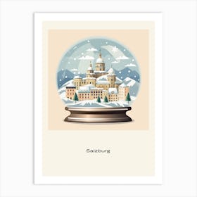 Salzburg Austria 3 Snowglobe Poster Art Print