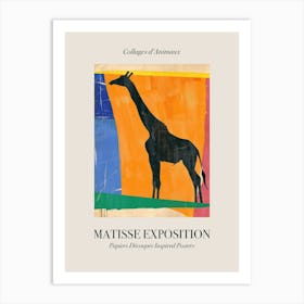 Giraffe 3 Matisse Inspired Exposition Animals Poster Art Print