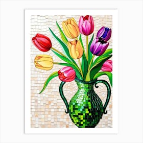 Tulips In A Vase 3 Art Print