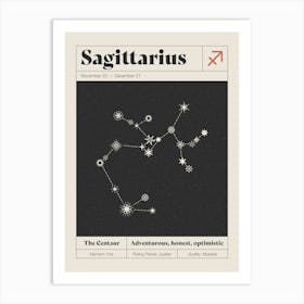 Sagittarius Constellation Art Print