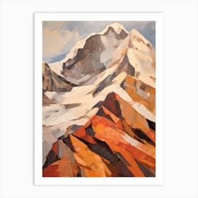 Mount Olympus Greece 5 Mountain Painting Art Print