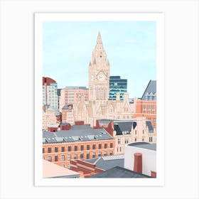 Manchester Skyline Art Print