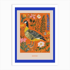 Spring Birds Poster Goose 4 Art Print