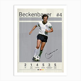 Franz Beckenbauer Art Print