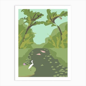 Jungle Animals in Peru Art Print