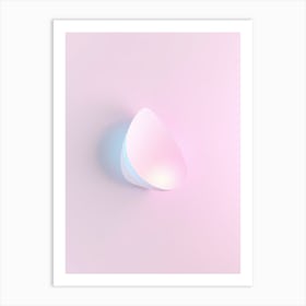 Pink Light On The Wall Art Print