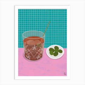 Vermut With Olives Art Print