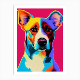 American Foxhound Andy Warhol Style Dog Art Print