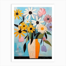 Flower Painting Fauvist Style Black Eyed Susan 3 Art Print