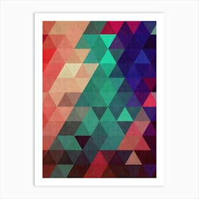 Harmonious composition of triangles 11 Art Print