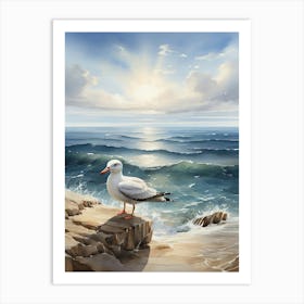 Bird And Ocean Art Print