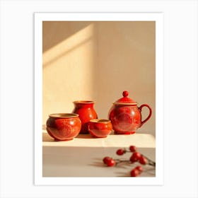 Chinese Tea Set Art Print