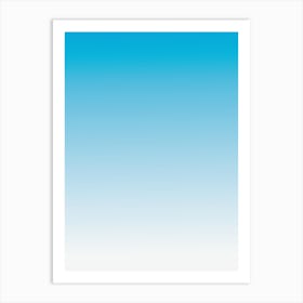 Blue Sky With Clouds 1 Art Print