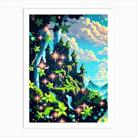 Pixel Art Art Print