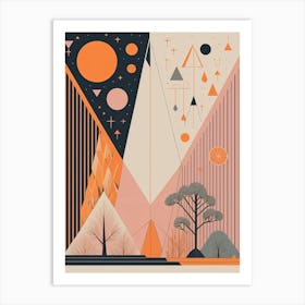 Abstract Forest Art Print