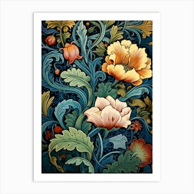 Floral Wallpaper 24 Art Print