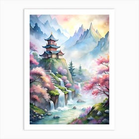 Asian Landscape Painting 2 Art Print