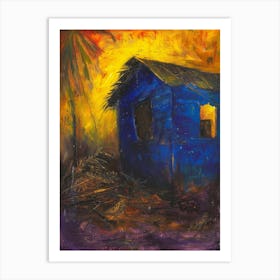 Blue Shack Art Print