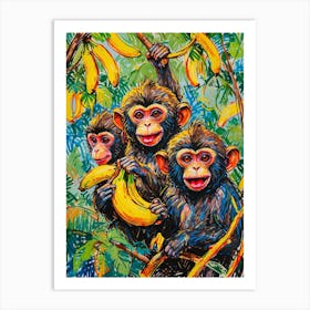 Chimpanzees 1 Art Print