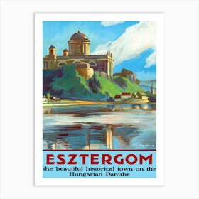 Esztergom, Danube River, Hungary Art Print